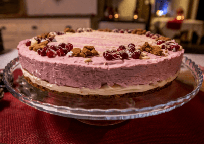 puolukka juustokakku